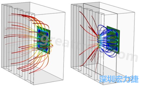孔隙開(kāi)口的長(zhǎng)度與寬度及其在電鍍槽中的放置位置得到了優(yōu)化，從而使PCB板上的厚度變化降到最低-深圳宏力捷