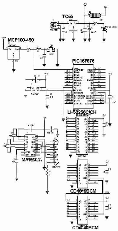 圖1、圖2、圖4和圖5中布線的電路原理圖