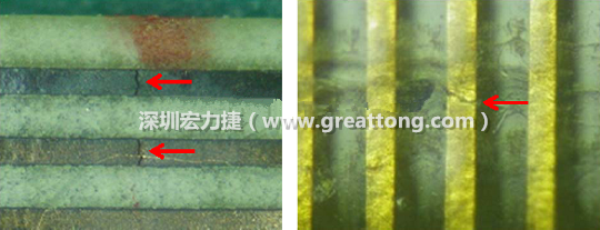 如果擔(dān)心這個(gè)方法可能對(duì)弄斷銅箔線路，也可以試著將銅箔線路旁沒有銅箔的位置切開，然后試著撕開剝離外層護(hù)膜(cover film)，達(dá)到相同的目的