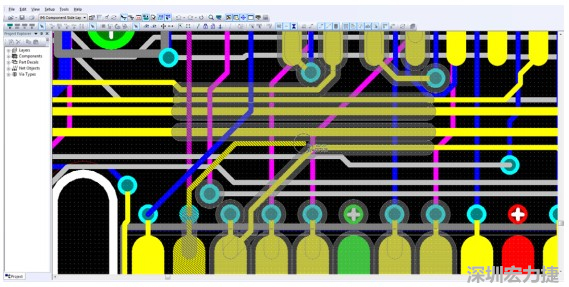 圖 8：基于約束的交互式布線(xiàn)