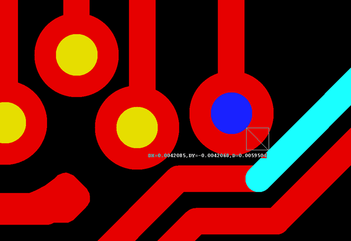 多層板中過孔會在每層線路上都有孔環(huán)，且每個層孔環(huán)周圍環(huán)境有夾線也有不夾線，環(huán)境各不一