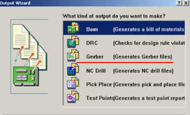 8. 檢查及初步調(diào)整后，按“Q”將單位改為“mil”，按“F、M”轉(zhuǎn)換文件，在彈出的窗口點“Next”進入圖（149），選擇“Gerber”，進入Gerber轉(zhuǎn)換操作，按“Next”進入